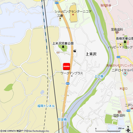 盛岡いすゞモーター株式会社・二戸出張所付近の地図